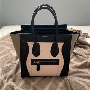 Celine Micro Luggage in light rose